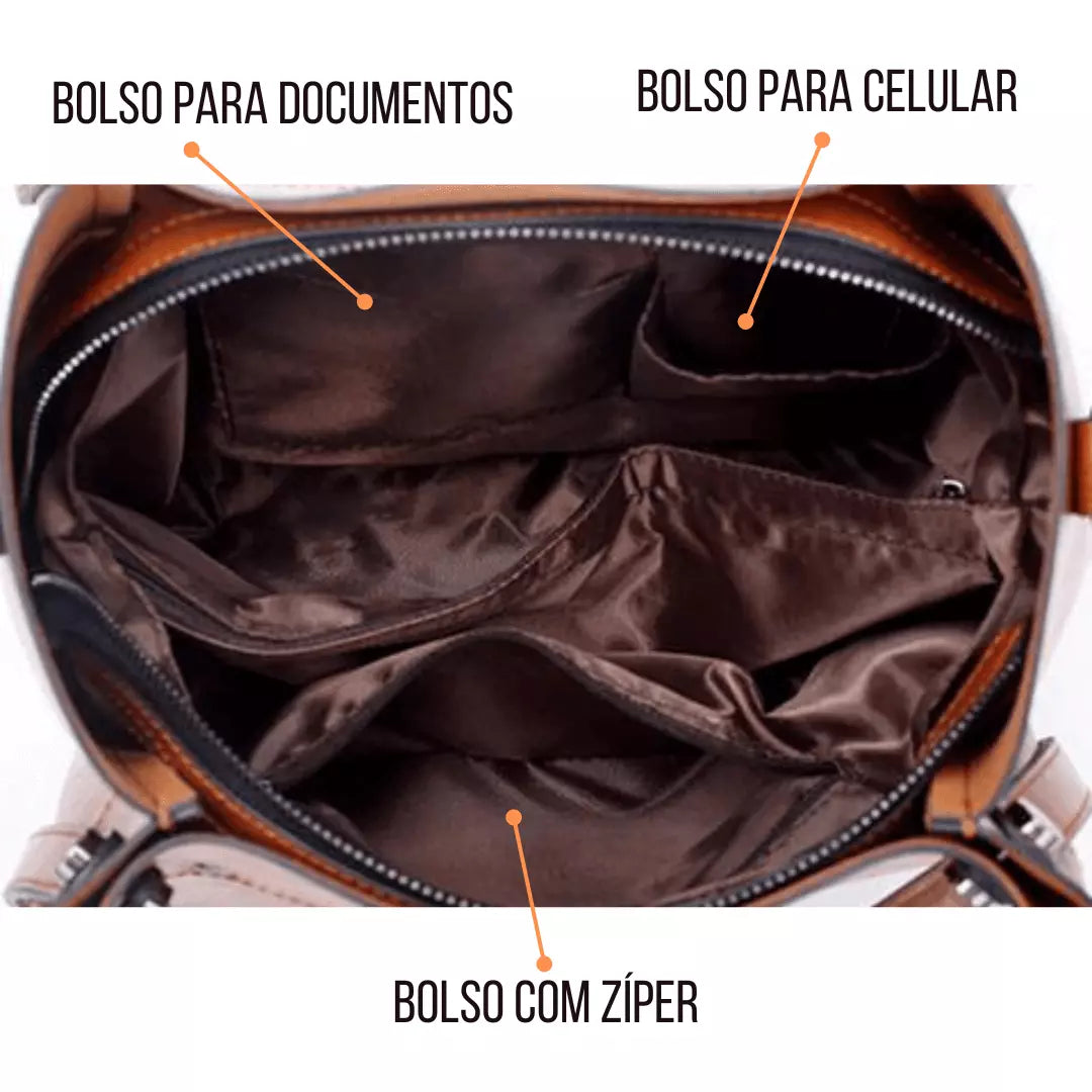 Bolsa Grande de Couro PU