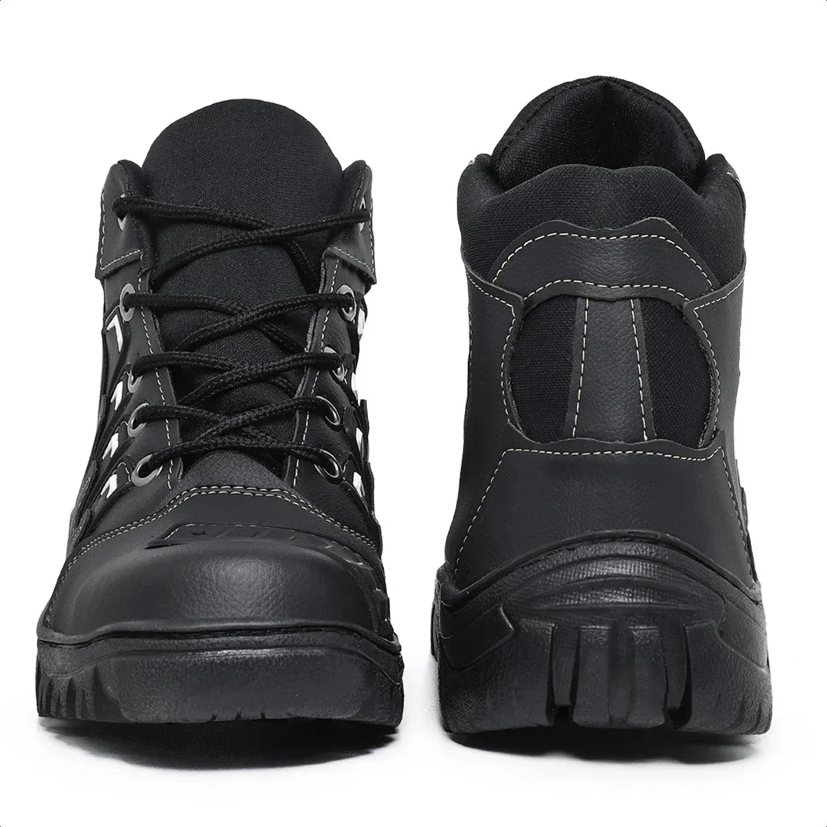Bota Coturno Masculino Motociclista Militar Cano Médio Tático - (Promoção de Inverno 2025)