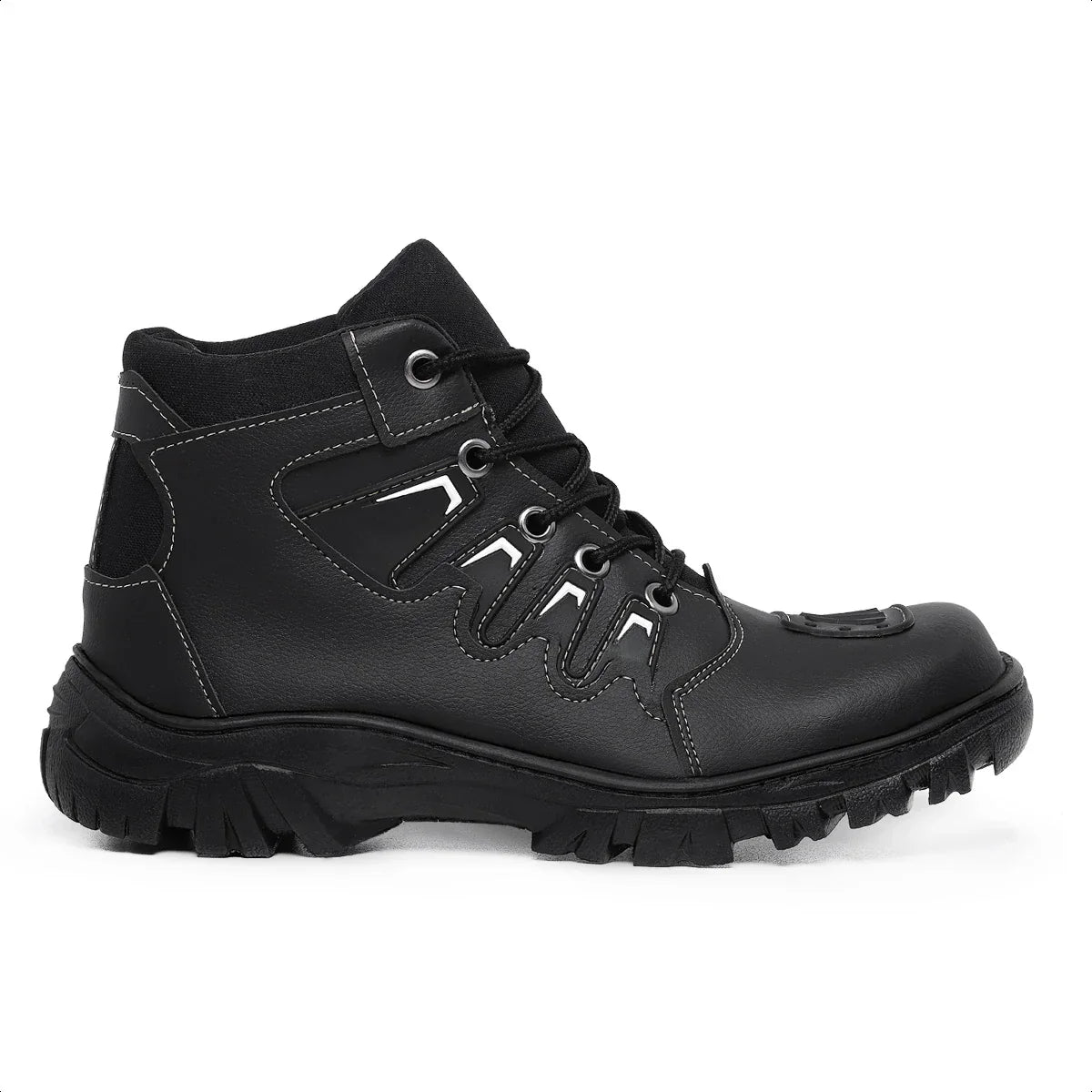 Bota Coturno Masculino Motociclista Militar Cano Médio Tático - (Promoção de Inverno 2025)