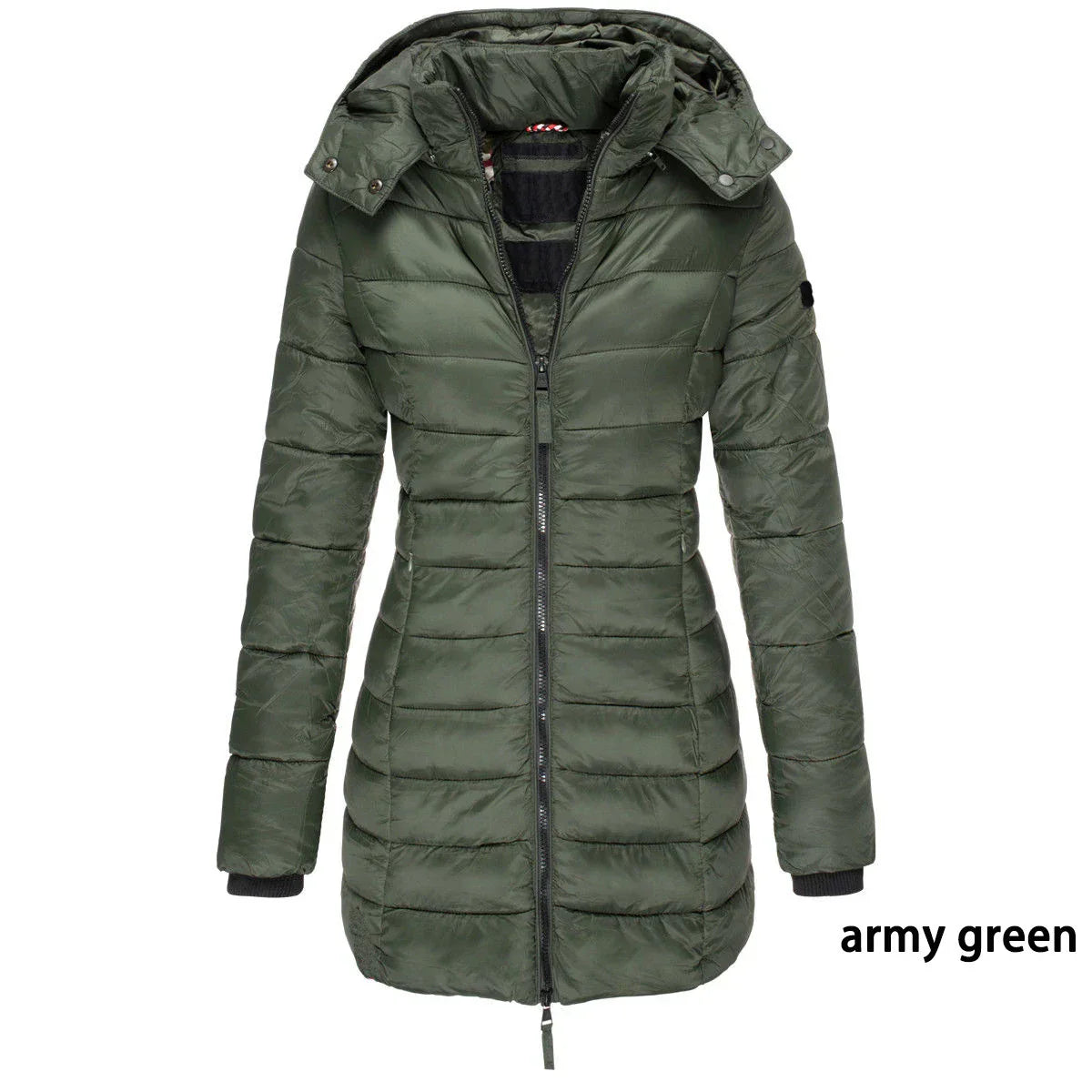 Casaco Feminino de Inverno com Capuz e Zíper - Acolhedor, Elegante e Leve
