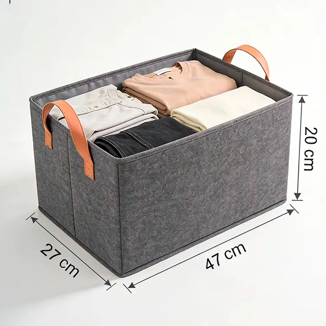 Kit 6 Caixas Organizadoras Grandes e Dobráveis com Tampa Transparente
