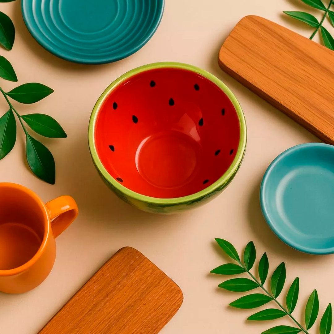 Kit 6 Bowls de Frutas em Cerâmica