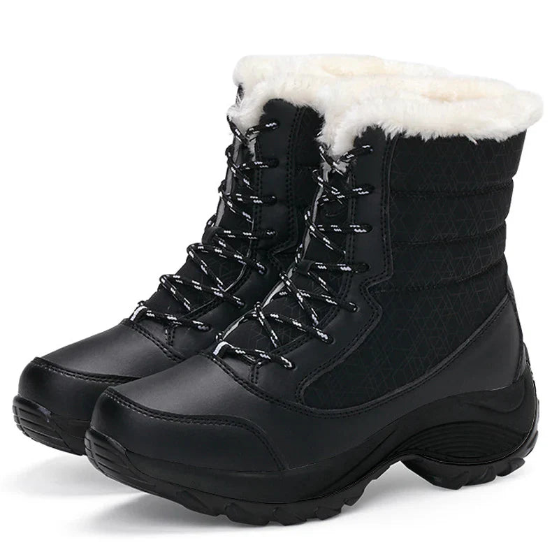 Bota Feminina com Plataforma Impermeável Antiderrapante - (Promoção de Inverno 2025)