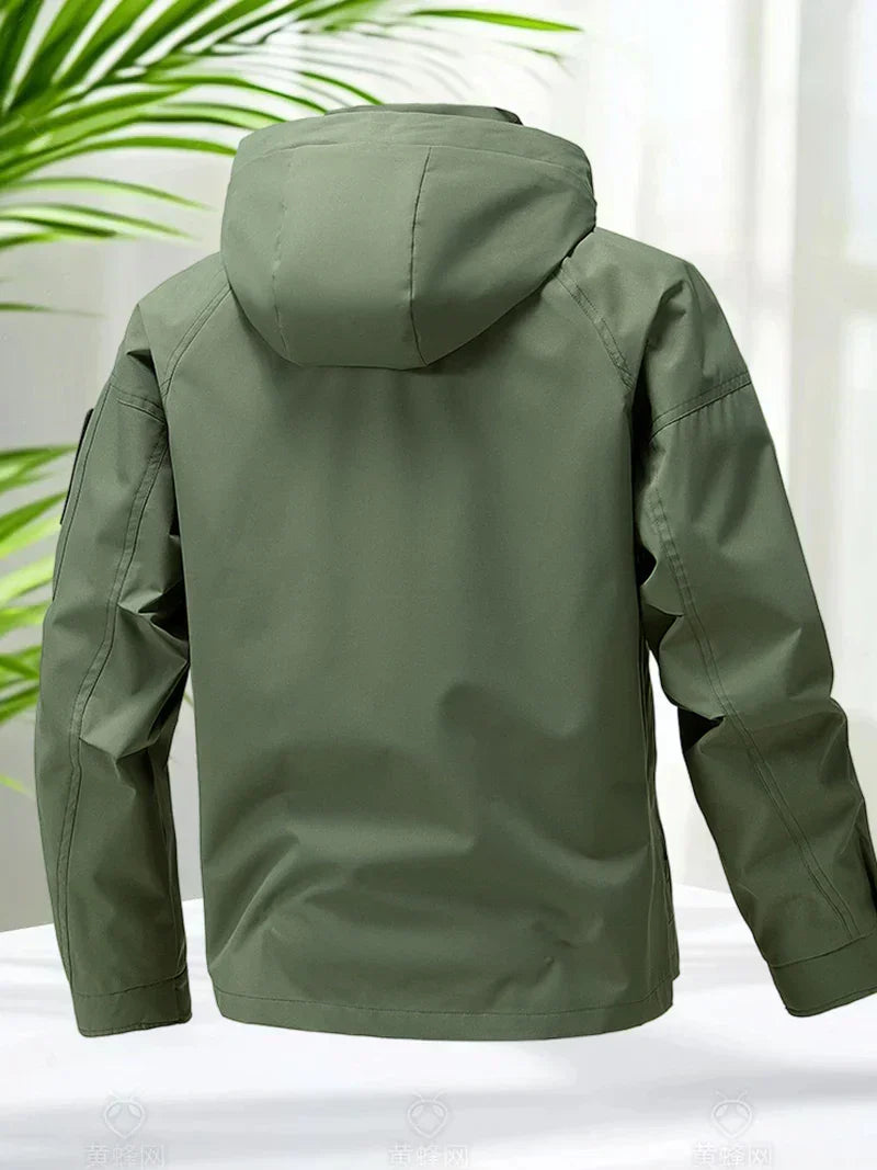 Jaqueta Masculina Impermeável Softshell com Capuz