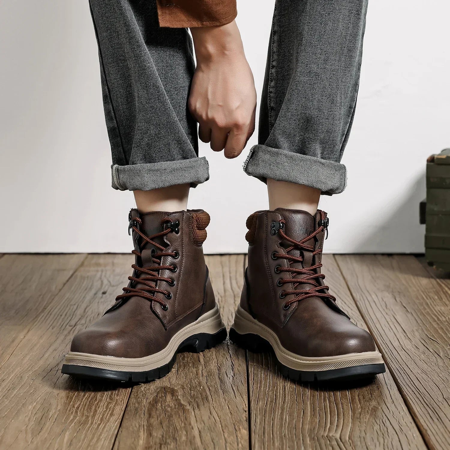 Bota Masculina Para Inverno Solado Antiderrapante