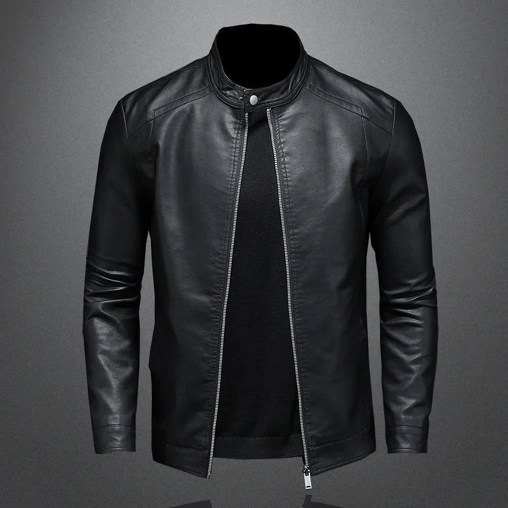 Jaqueta Masculina Gola Alta Slim