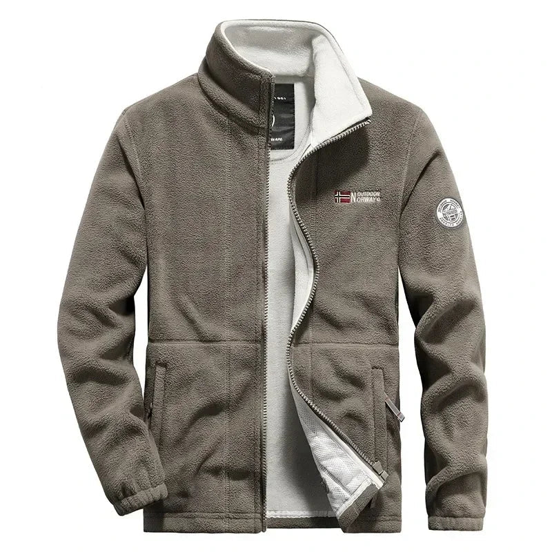 Jaqueta Masculina Polar Para Inverno com Bolsos