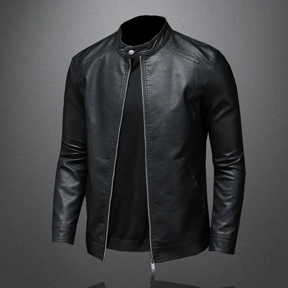 Jaqueta Masculina Gola Alta Slim