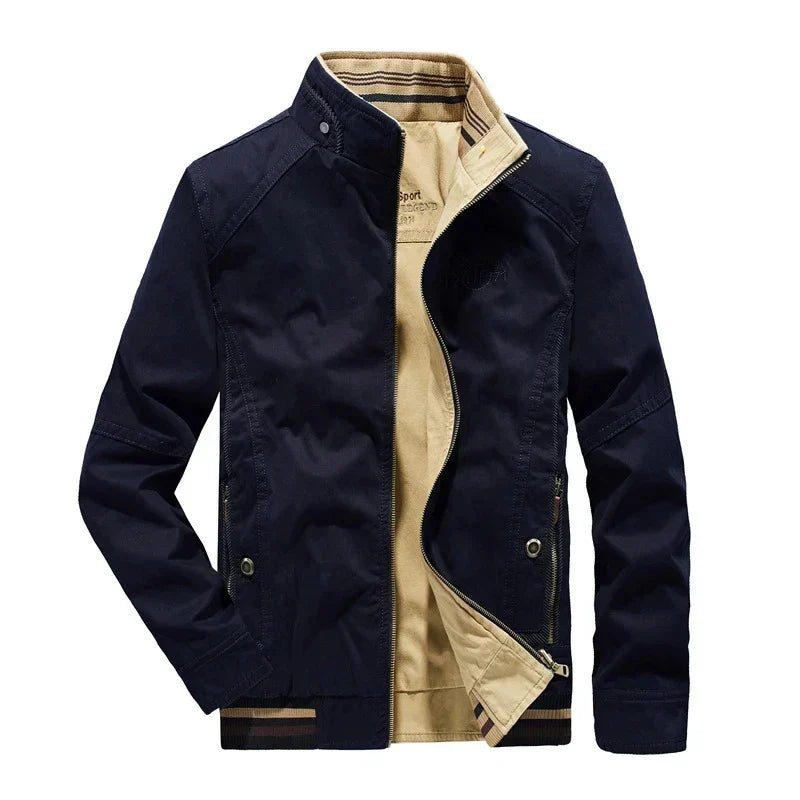 Casaco Masculino Militar Reversível de Algodão