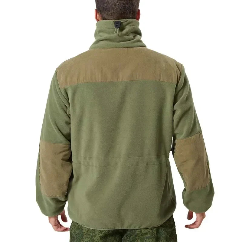 Jaqueta Masculina Tática com Forro Fleece e Zíper Frontal