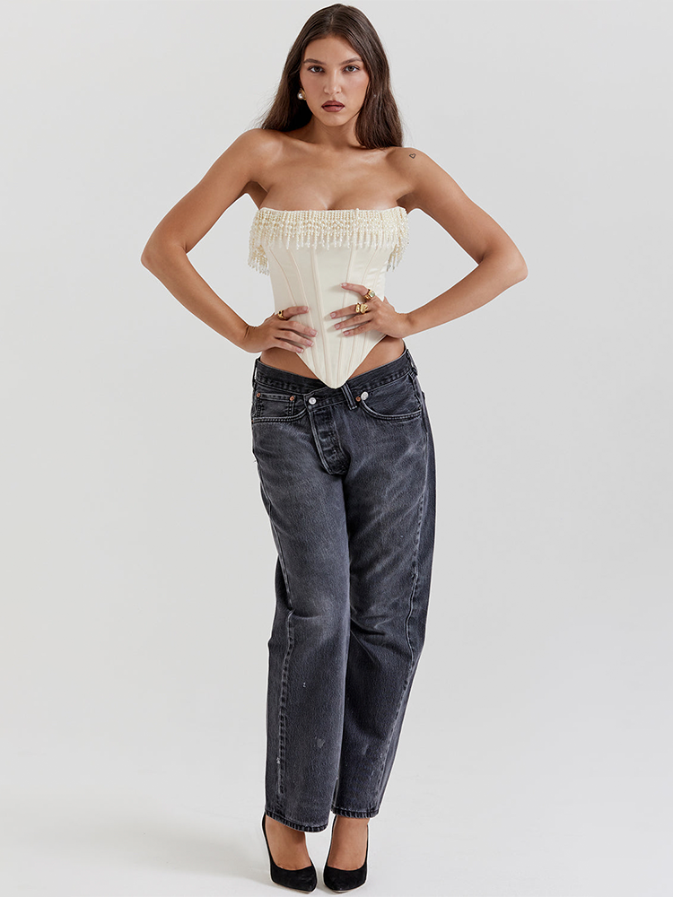 Corset Modelador Tomara que Caia com Pedras