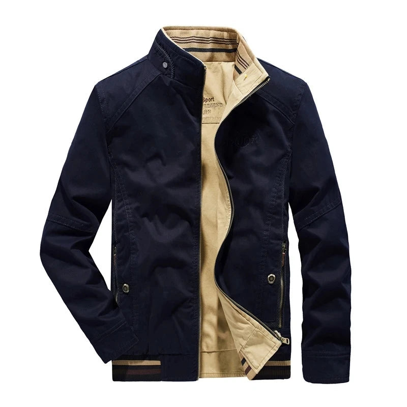 Casaco Masculino Militar Reversível de Algodão