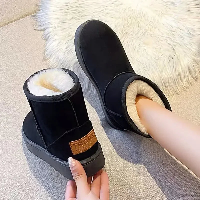 Bota Feminina Para Inverno Plataforma Antiderrapante Impermeável