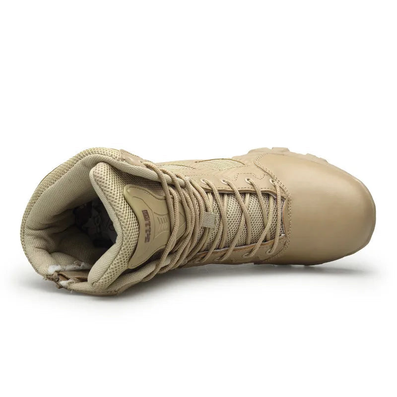 Bota Masculina Tática de Cano Curto para Trilhas Impermeável Resistente ao Desgaste