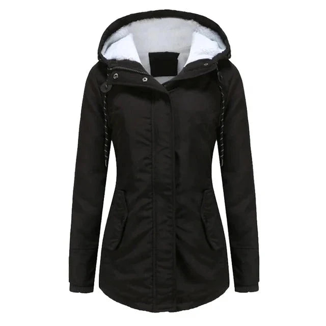 Jaqueta Parka Feminina Forrada com Lã para Inverno Glacier (PROMOÇÃO 2026)
