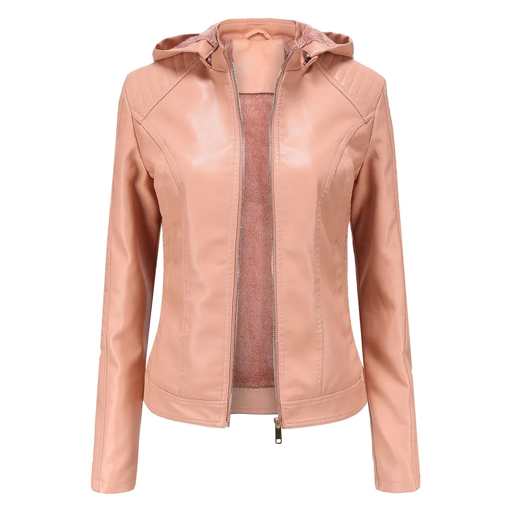 Jaqueta Feminina Oversized com Capuz de Inverno