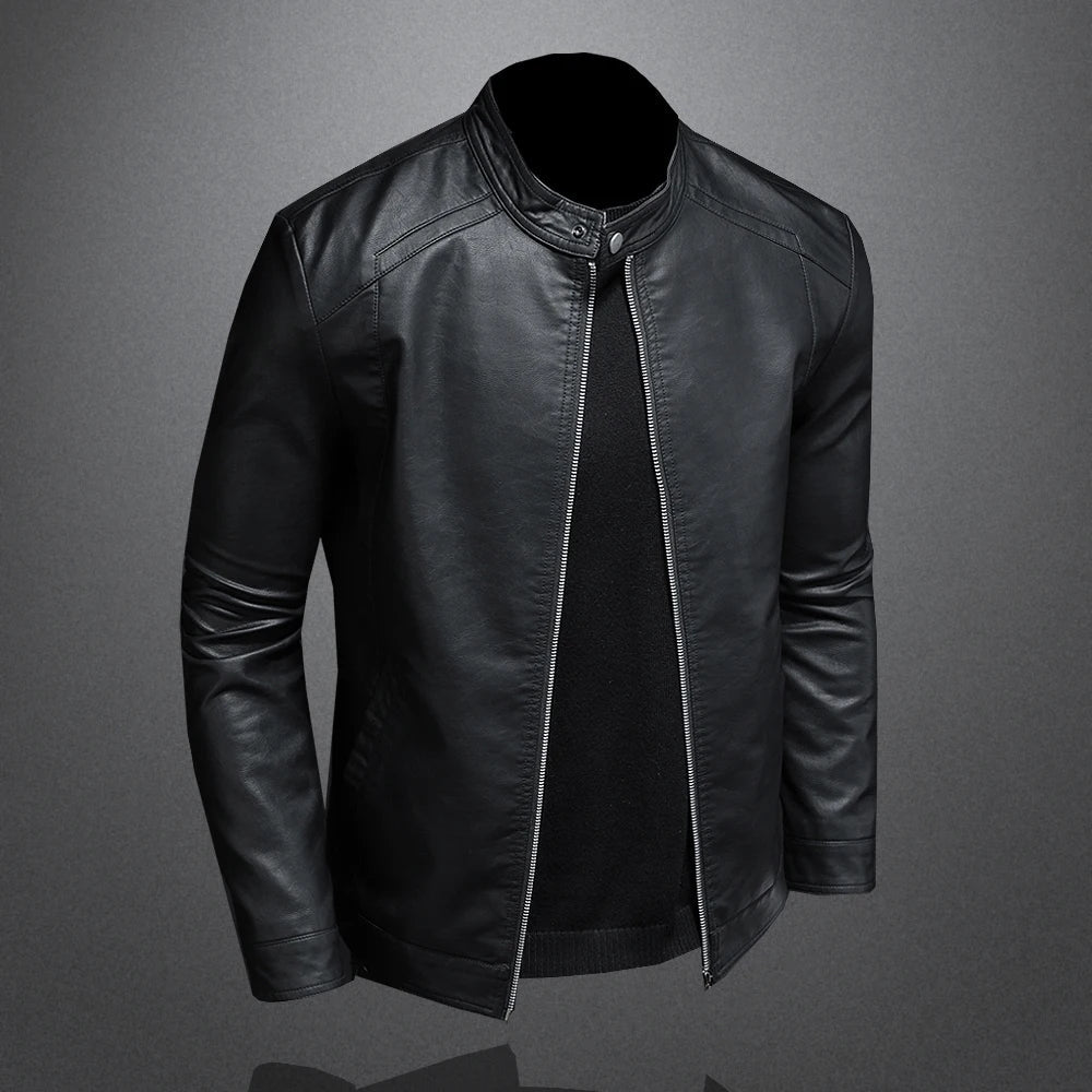 Jaqueta Masculina Gola Alta Slim