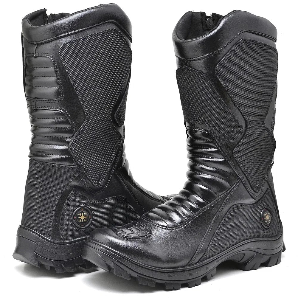 Bota Masculina Biker com Proteção Estilo Tornado