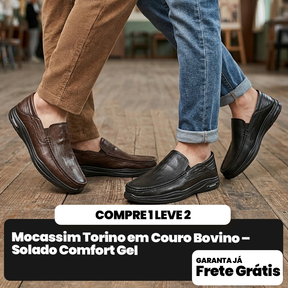 [COMPRE 1 E LEVE 2] Mocassim Masculino com Sola Confortável