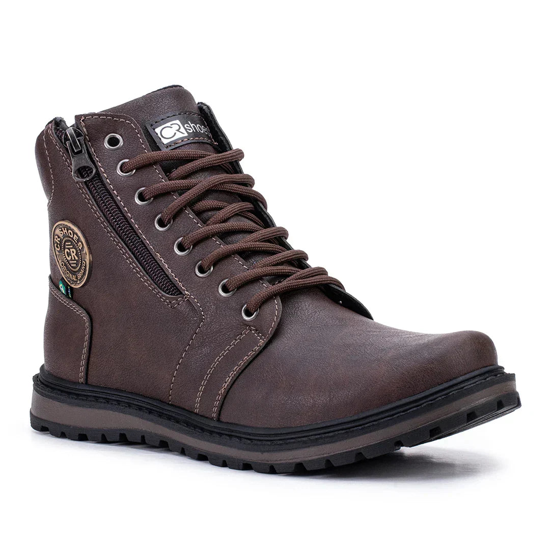 Bota Coturno Masculino Com Ziper Modelo Novo - (Promoção de Inverno 2025)