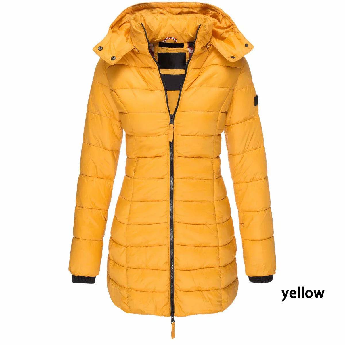 Casaco Feminino de Inverno com Capuz e Zíper - Acolhedor, Elegante e Leve