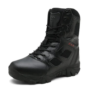 Bota Masculina Tática de Cano Curto para Trilhas Impermeável Resistente ao Desgaste