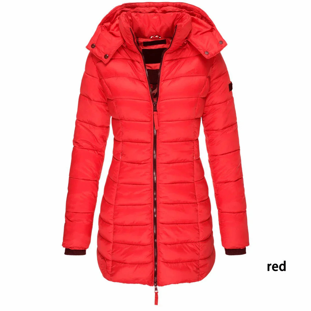 Casaco Feminino de Inverno com Capuz e Zíper - Acolhedor, Elegante e Leve
