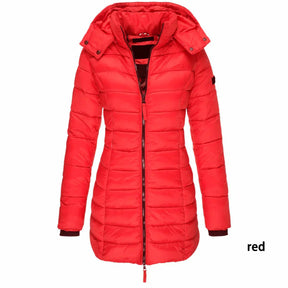 Casaco Feminino de Inverno com Capuz e Zíper - Acolhedor, Elegante e Leve