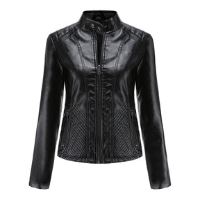 Jaqueta Feminina Estilo Biker com Zíper Luxy