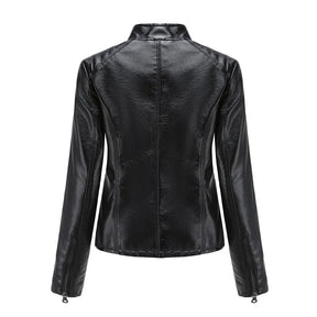 Jaqueta Feminina Estilo Biker com Zíper Luxy