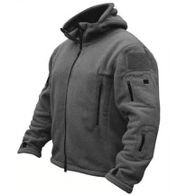 Jaqueta Masculina Tática com Capuz e Forro Fleece
