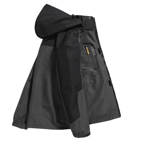 Jaqueta Masculina 3 em 1 com Forro Fleece Impermeável Corta-Vento