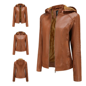 Jaqueta Feminina Oversized com Capuz de Inverno