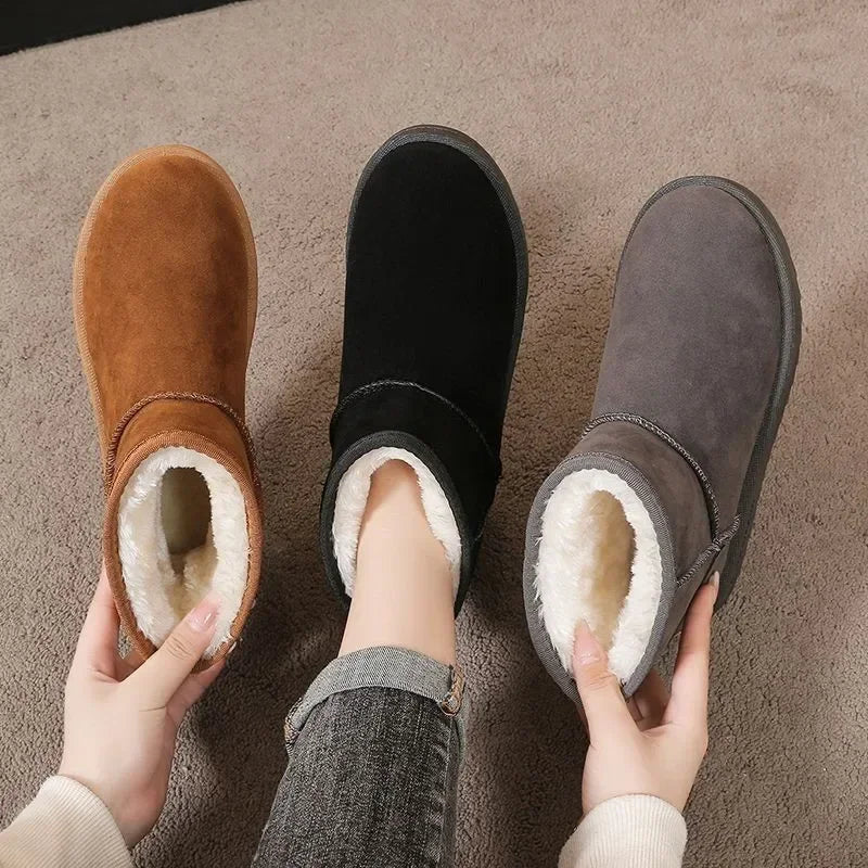 Bota Feminina Para Inverno Plataforma Antiderrapante Impermeável