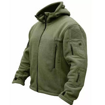 Jaqueta Masculina Tática com Capuz e Forro Fleece