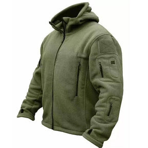 Jaqueta Masculina Tática com Capuz e Forro Fleece