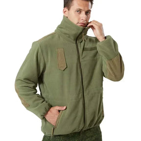 Jaqueta Masculina Tática com Forro Fleece e Zíper Frontal