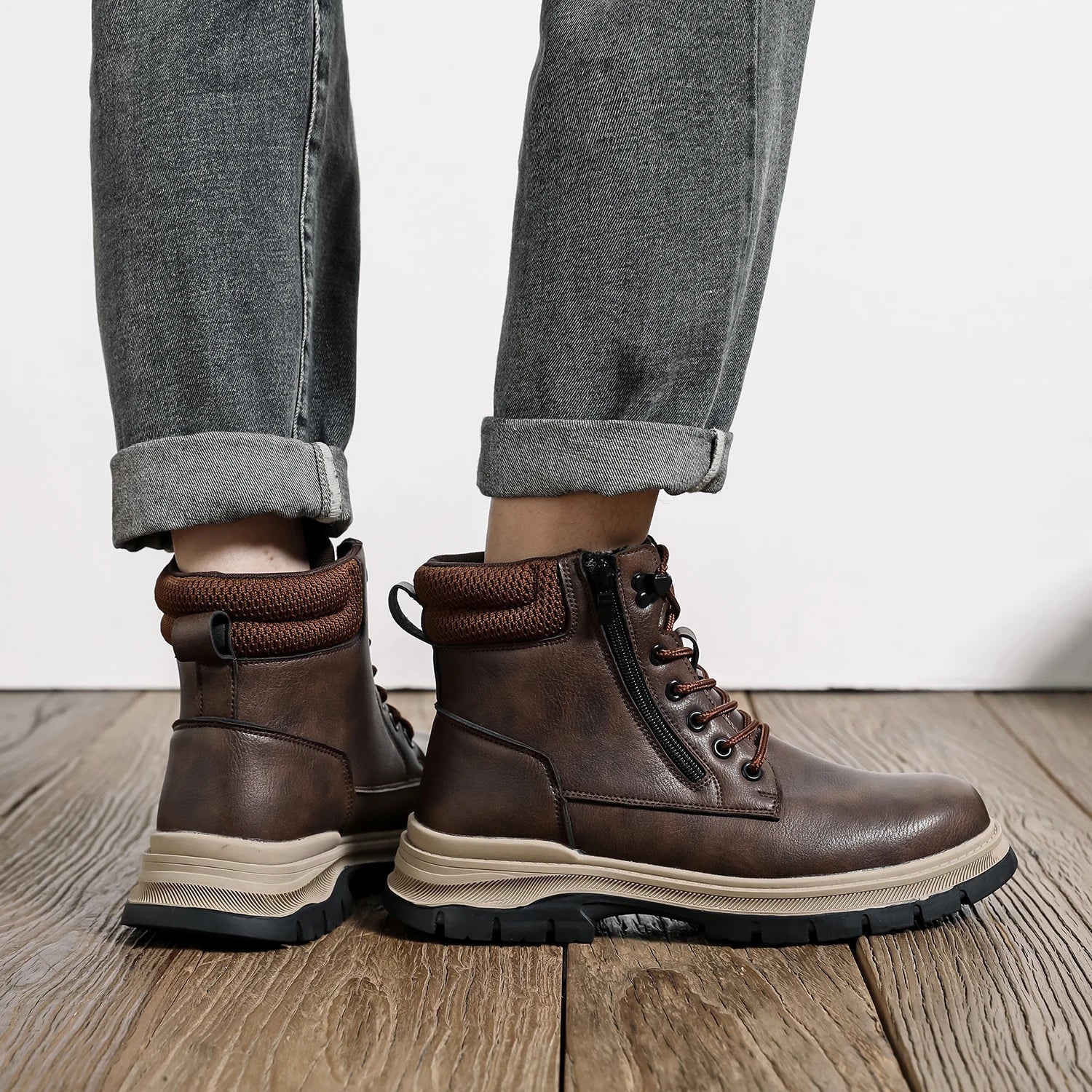 Bota Masculina Para Inverno Solado Antiderrapante
