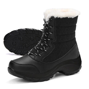 Bota Feminina com Plataforma Impermeável Antiderrapante - (Promoção de Inverno 2025)