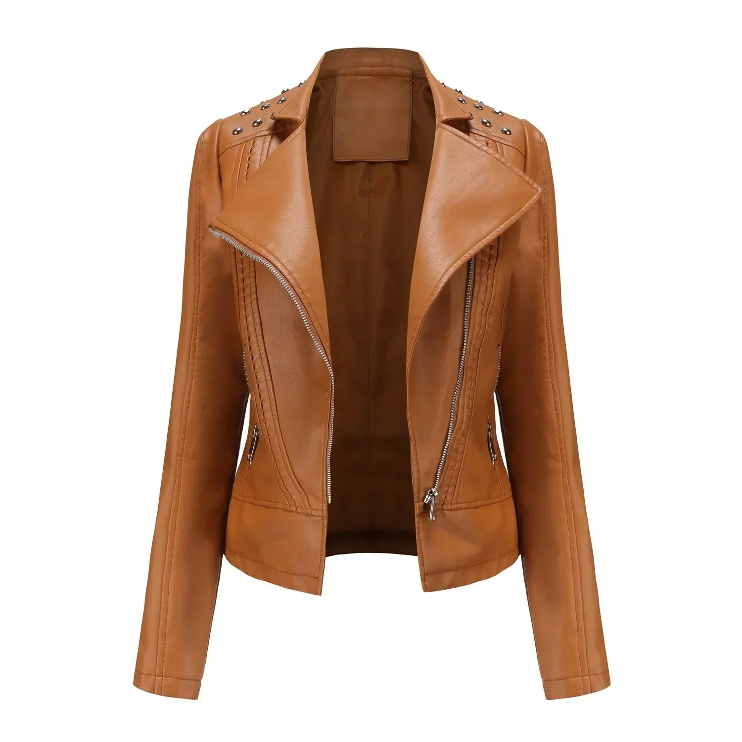 Jaqueta Feminina Fashion Style Estilo Biker com Zíper