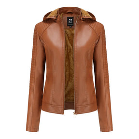 Jaqueta Feminina Oversized com Capuz de Inverno