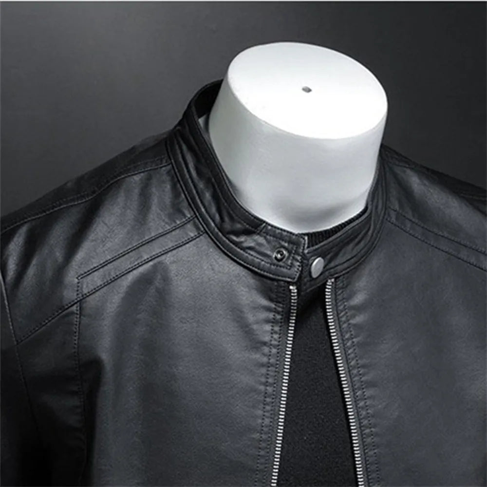 Jaqueta Masculina Gola Alta Slim