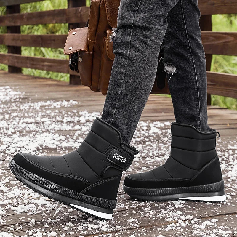 Bota Masculina Para Inverno Impermeável Antiderrapante Confortável