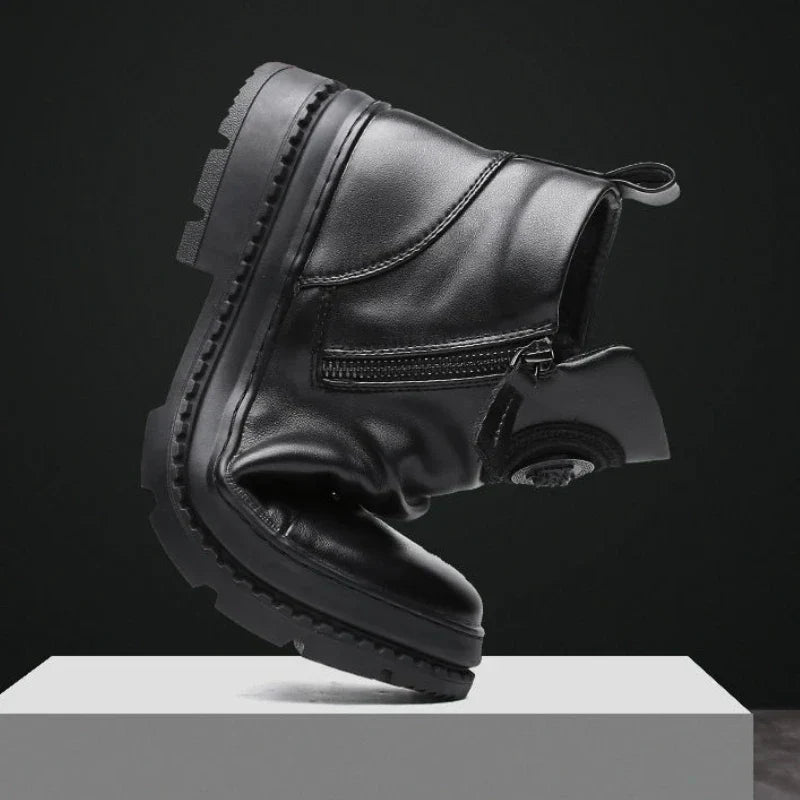 Bota Masculina Cano Alto com Zíper Lateral