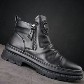 Bota Masculina Cano Alto com Zíper Lateral