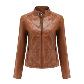 Jaqueta Feminina Estilo Biker com Zíper Luxy