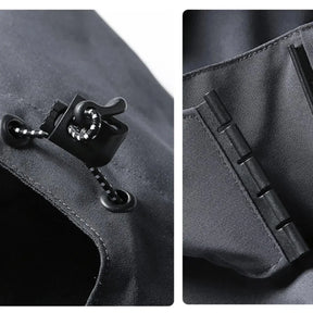 Jaqueta Masculina Impermeável Leve com Capuz para Trilhas e Escaladas