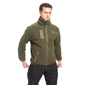 Jaqueta Masculina Tática com Forro Fleece e Zíper Frontal
