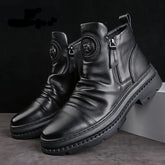 Bota Masculina Cano Alto com Zíper Lateral