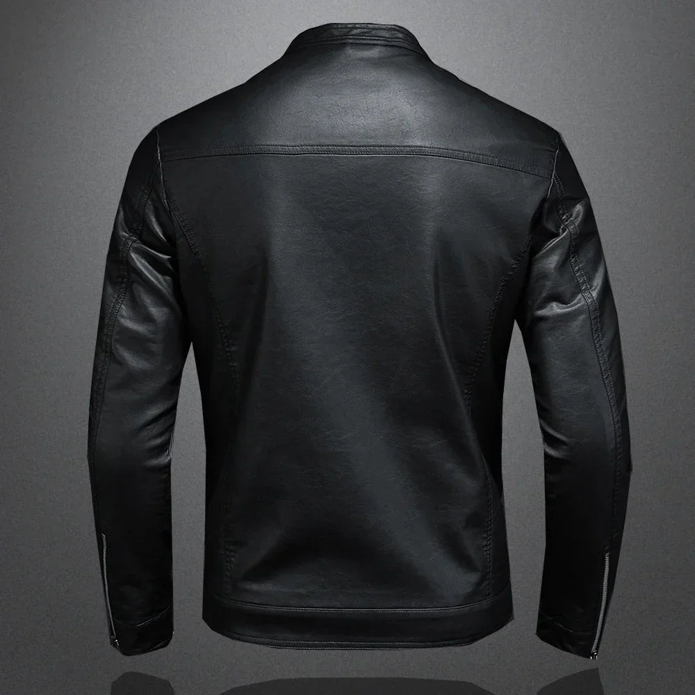 Jaqueta Masculina Gola Alta Slim